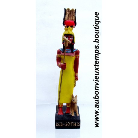 STATUETTE DEESSE EGYPTIENNE ISIS SOTHIS PLASTOY 