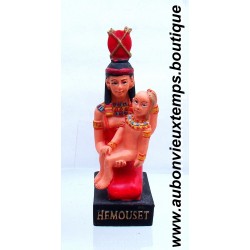 STATUETTE DIEU EGYPTIEN HEMOUSET PLASTOY 