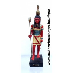 STATUETTE DIEU EGYPTIEN GHEB PLASTOY 