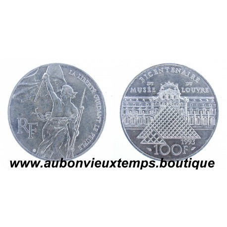 100 FRANCS 1993 LA LIBERTE GUIDANT LE PEUPLE de DELACROIX ARGENT 