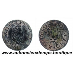 DOUBLE TOURNOIS Type 2 à la FRAISE - LOUIS XIII LE JUSTE 1613 T