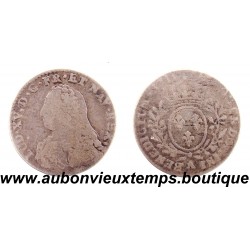 1/10 ECU aux BRANCHES d’OLIVIER ( Argent 917 ‰ ) LOUIS XV 1731 A