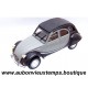 NOREV 1/43 CITROEN 2 CV 6 CHARLESTON NOIRE et GRISE 1982