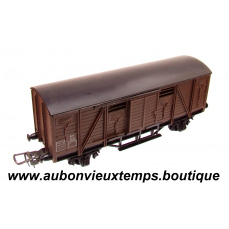 MECCANO 1/87 HO REF : 704 WAGON MARCHANDISES COUVERT VB