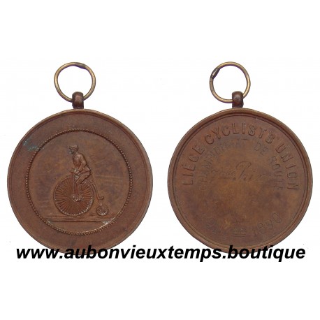 MEDAILLE BRONZE LIEGE CYCLISTS UNION 21.09.1890