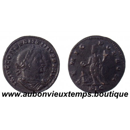 FOLLIS Bronze CONSTANTINUS 1er Tête laurée 307 – 337 ap J.C. LYON 
