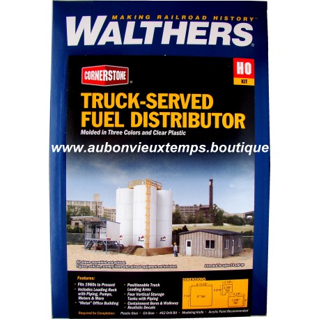 MAQUETTE WALTHERS 1/87 HO REF : HO 933.4038 TRUCK SERVED FUEL DISTRIBUTOR