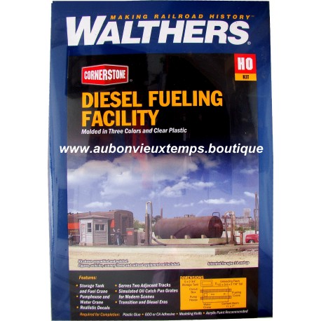 MAQUETTE WALTHERS 1/87 HO REF : HO 933.2908 DIESEL FUELING FACILITY