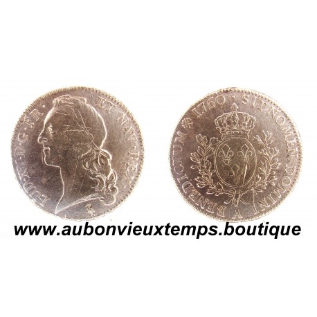 ECU au BANDEAU ARGENT 1760 A LOUIS XV 