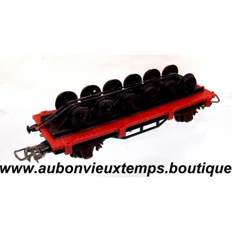 MECCANO 1/87 HO Réf : ZA 336 WAGON PLAT TRANSPORT 6 ESSIEUX