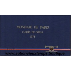 COFFRET SERIE FLEUR DE COIN MONNAIE DE PARIS 1975