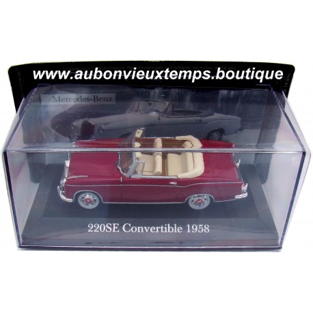 DE AGOSTINI 1/43 MERCEDES BENZ 220 SE CONVERTIBLE 1958 