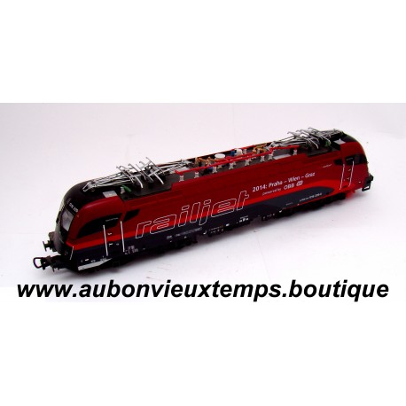 PIKO 1/87 HO LOCOMOTIVE ELECTRIQUE TAURUS RAILJET RH 190 OBB 9181 - 2014 PRAHA WIEN GRAZ ép VI Réf : 73234 