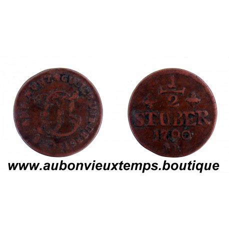 ½ STUBER 1790 PR CARL THEODORE de BAVIERE – DUSSELDORF – DUCHE de JULICH BERG - ALLEMAGNE
