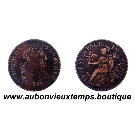 JETON BRONZE ND LOUIS XIIII - IVST SPES PACIS IN ARMIS