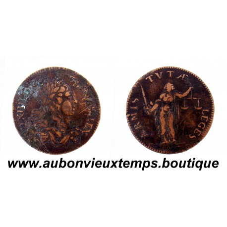 JETON BRONZE ND LOUIS XIIII - ARMIS TVTAE LEGES 