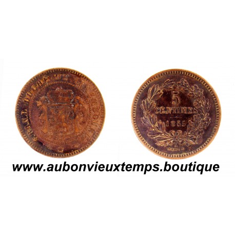 5 CENTIMES 1855 A GUILLAUME III - LUXEMBOURG