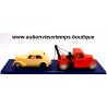 TINTIN EN VOITURE DEPANNEUSE et la VOITURE ACCIDENTEE