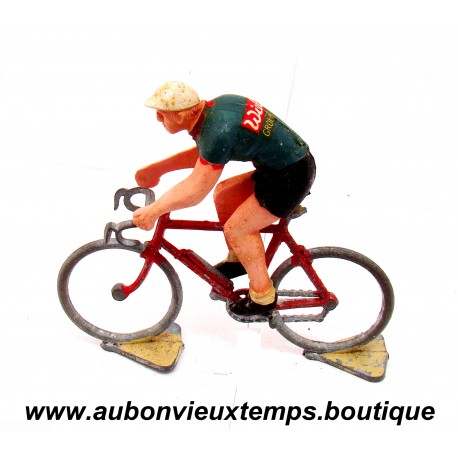 ROGER 1/32 COUREUR CYCLISTE - TOUR de FRANCE 1962 - EQUIPE BELGE WIEL'S GROENE LEEUV 