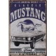 PLAQUE METAL CLASSIC MUSTANG - FORD