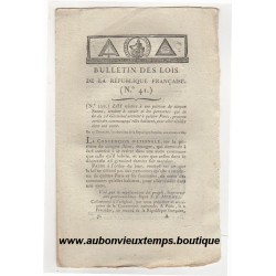 BULLETIN DES LOIS DE LA REPUBLIQUE FRANCAISE N° 41