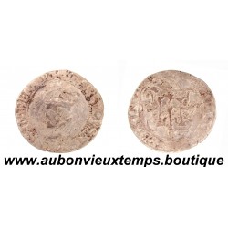 CAROLUS avec ECUSSON ECHANCRE ( Billon 240 ‰ ) 1593 CHARLES QUINT - CITE de BESANCON – FRANCHE COMTE