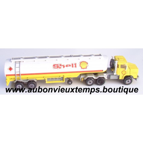 MAJORETTE REF : 1/60 TRACTEUR SCANA ET CITERNE SHELL 