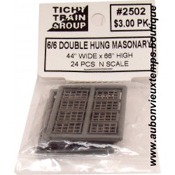 TICHY 2502 DOUBLE HUNG MASONARY pour MAQUETTE Ech. : N 1/160