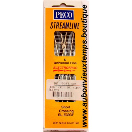 PECO STREAMLINE CROISSEMENT SL-E393F 15° pour TRAINS Ech. : N 1/160