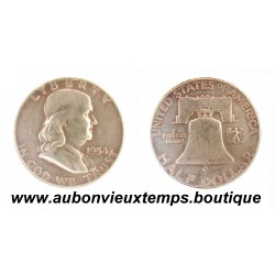 1/2 DOLLAR Argent 900‰ 1954 D BENJAMIN FRANKLIN - USA