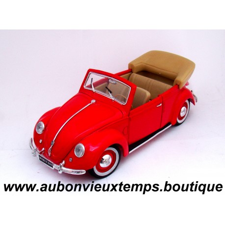 MAISTO 1/18 VOLKSWAGEN COCCINELLE CABRIOLET 1951