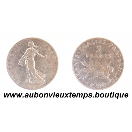 2 FRANCS Argent 835 ‰ 1900 SEMEUSE