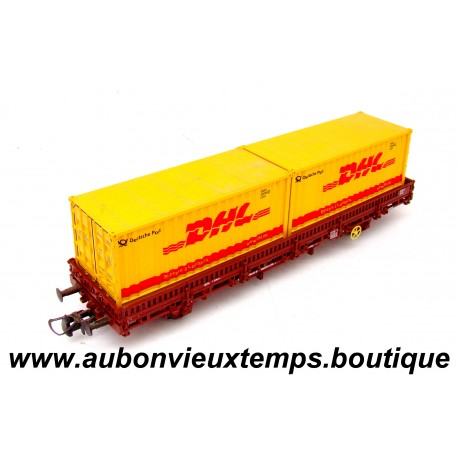 ELECTROTREN 1/87 HO WAGON MARCHANDISES DHL DEUTSCHE POST