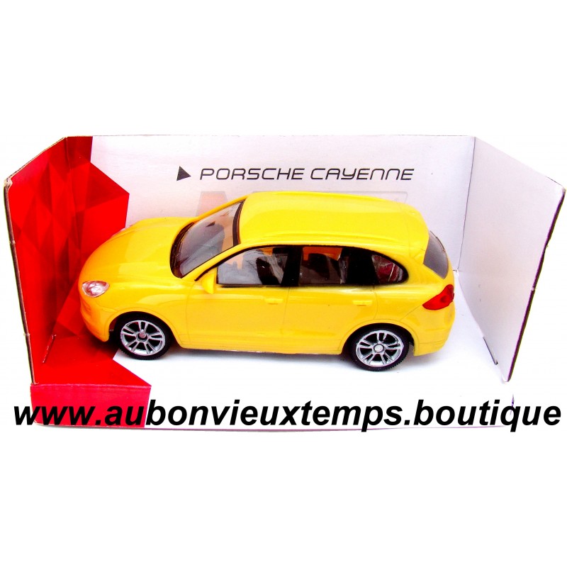 Véhicule miniature Porsche Cayenne turbo jaune MONDO MOTORS