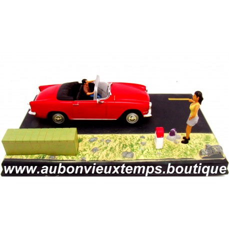 IXO 1/43 SIMCA ARONDE OCEANE CABRIOLET - LA ROUTE BLEUE - N7 - ETAPE 37