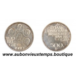 500 FRANCS Cupro-Nickel PLAQUE ARGENT 1980 BELGIE - BELGIQUE