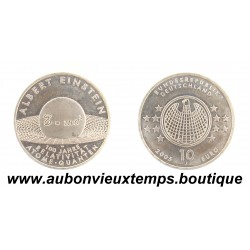 10 EUROS Argent 925 ‰ BE 2005 J ALBERT EINSTEIN - ALLEMAGNE
