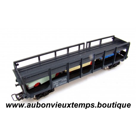 MAQUETTE JOUEF Réf : 654 1/87 HO WAGON STVA PORTE VOITURES