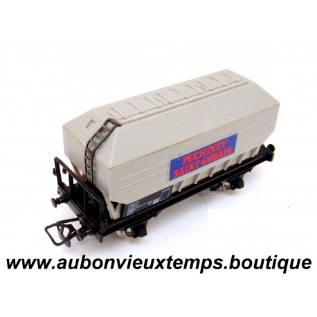 JOUEF Réf : 6490 1/87 HO WAGON TREMIE 2 ESSIEUX SBWF 502129 PECHINEY SAINT GOBAIN