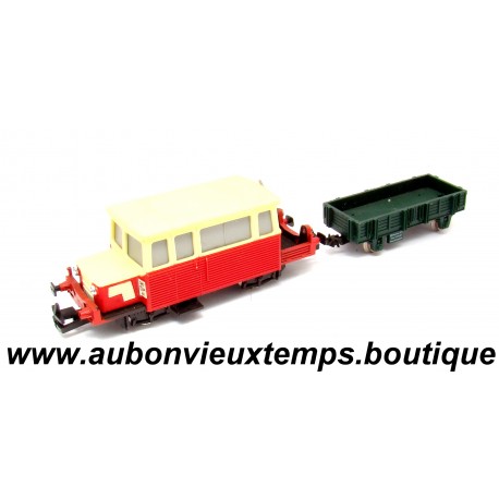 JOUEF Réf : 8525 1/87 HO LOCOMOTIVE 5M 471 DRAISINE Type DU 65 avec WAGONNET