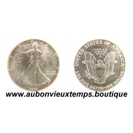 DOLLAR Argent 999 ‰ 1990 LIBERTY