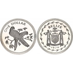 1 DOLLAR Argent 925 ‰ BE 1974 BELIZE