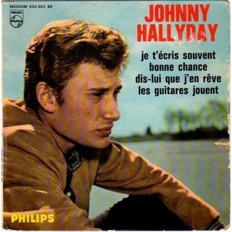 45T JE T'ECRIS SOUVENT - PHILIPS 434 862 - AVRIL 1964 - JOHNNY HALLYDAY