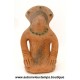 FIGURINE AZTEQUE STYLE PRECOLOMBIEN en TERRE CUITE