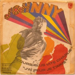 45T COURS PLUS VITE CHARLIE - PHILIPS 370 743 - OCTOBRE 1968 - JOHNNY HALLYDAY