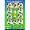 BLOC TIMBRES COUPE du MONDE de RUGBY 1999 3.00F 0.46€ et 10.00F