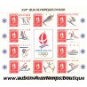 BLOC TIMBRES XVIè JEUX OLYMPIQUES d'HIVER 1992 2.50F + 0.20F ALBERTVILLE
