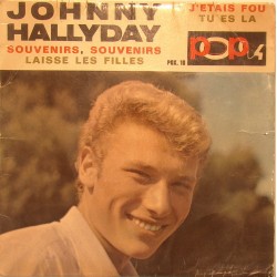 45T SOUVENIRS SOUVENIRS - VOGUE POX 10 - 1965 - JOHNNY HALLYDAY