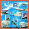 BLOC TIMBRES Le SIECLE au FIL du TIMBRE 2002 - N° 5 TRANSPORTS 0.46€
