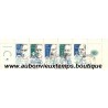 BLOC TIMBRES PERSONNAGES CELEBRES 1986 1.80F + 0.40F et 2.20F + 0.50F